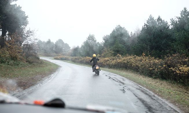 La moto en hiver