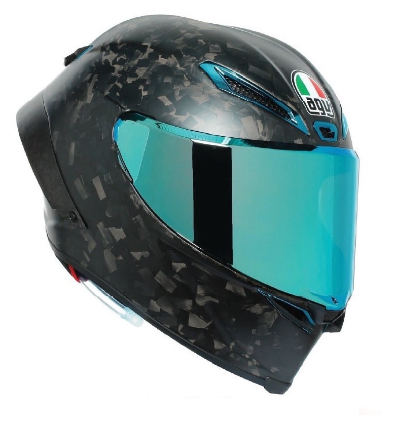 agv blue visor